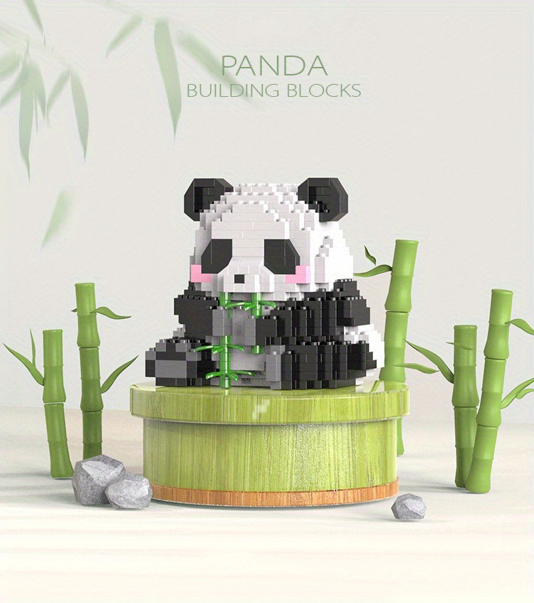 Blocs De Construction Panda Support Pour Téléphone Portable - Temu