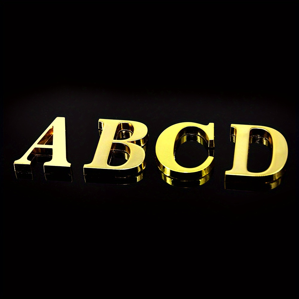 Add A Touch 3d Gold Metal Letter Temu