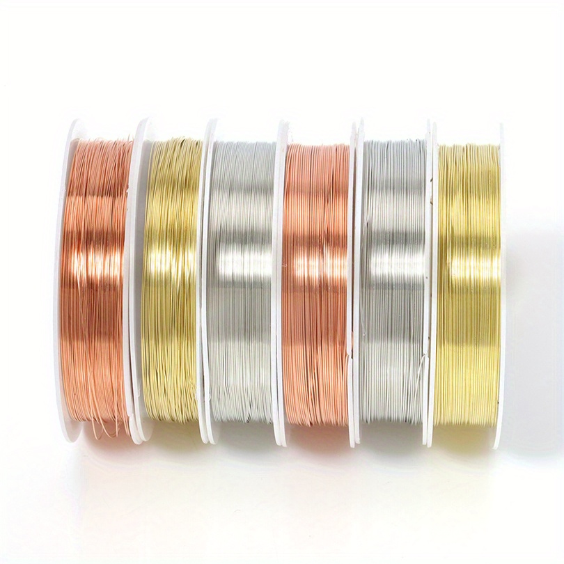 RuiLing 3 Rolls 1mm Copper Wire DIY Craft Style Formed Beading Wire  Colorful Jewelry Making Cord String Accessories for Bracelet Necklace  Brooch Shaping Wire (Gold, Silver, Brass) - Yahoo Shopping
