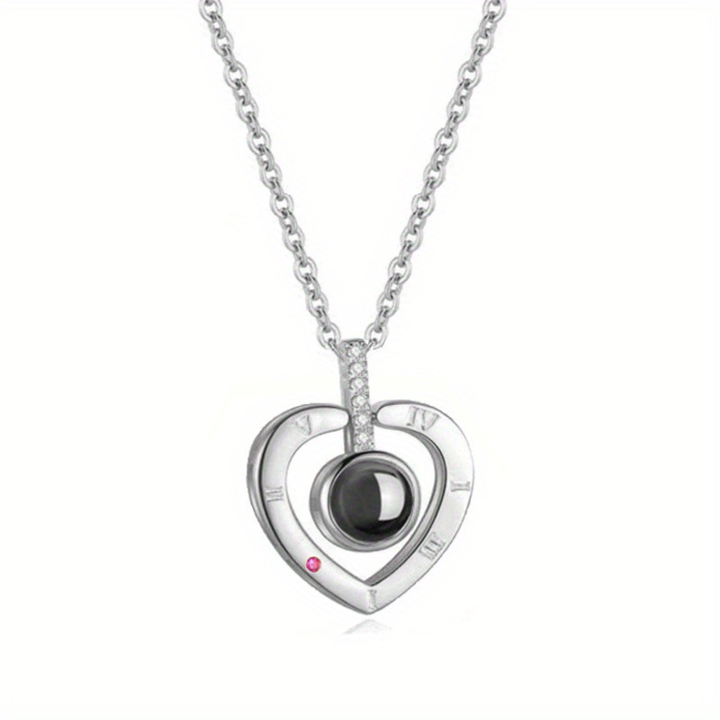 Tiffany & Co Silver Heart I Love You Necklace Pendant Charm Chain Medium  Gift