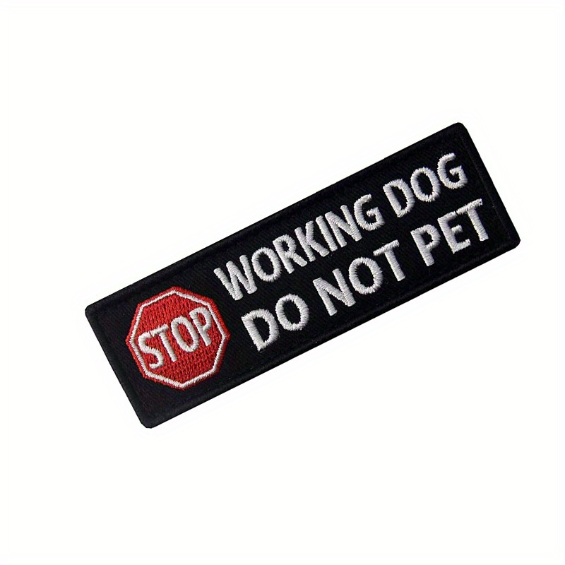 Pet Social Reminder Warning Tick Vest Patches For Service - Temu