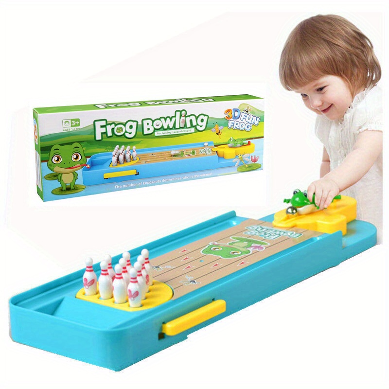 Frog Bowling Ball Board Game Puzzle Pinball Game Interactive - Temu