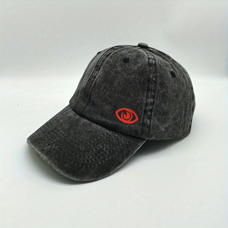 Eye Print Vintage Baseball Cap For Men Women