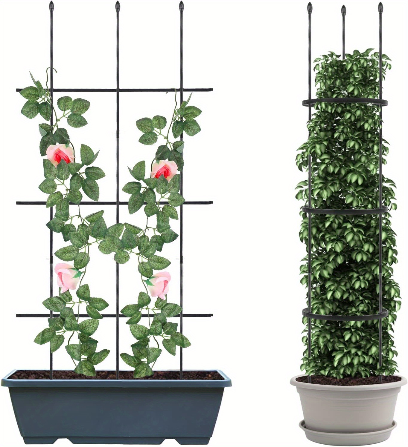 1 Set Garden Trellis Frame Plant Trellis Sticks Tomato Cages Plant