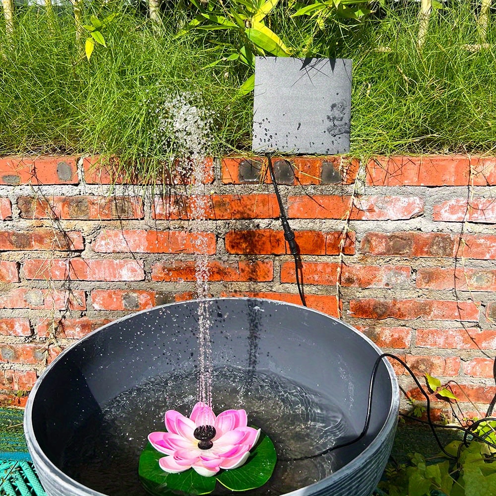 1pc fontaine solaire avec pompe à eau de panneau pour bain d'oiseau Kit de  panneau solaire fontaine d'étang extérieur pour petit étang extérieur,  jardin de terrasse et aquarium - Temu Belgium