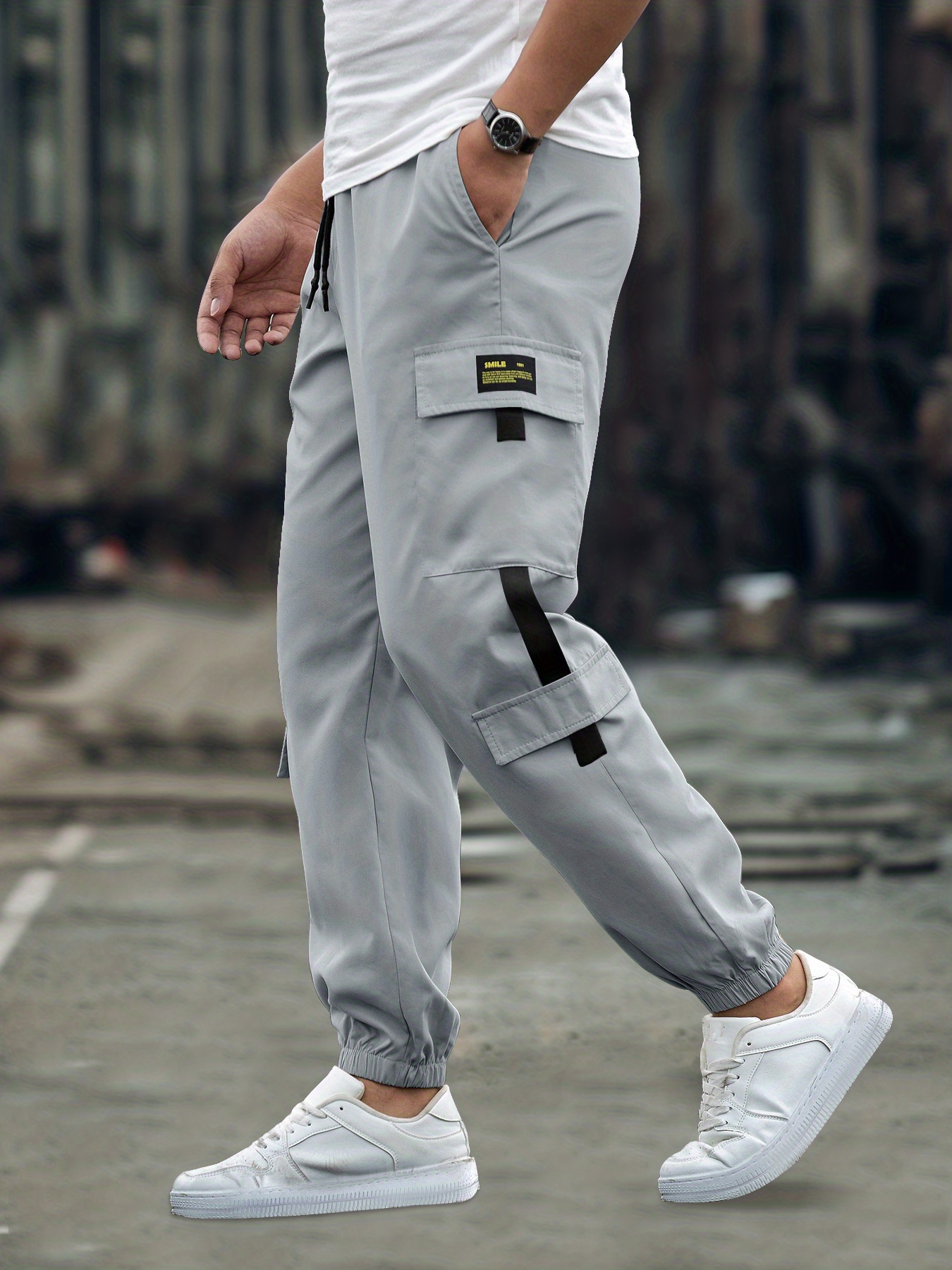 Men's Relaxed Fit Cargo Pants Pockets Loose Trendy Overalls - Temu  Philippines