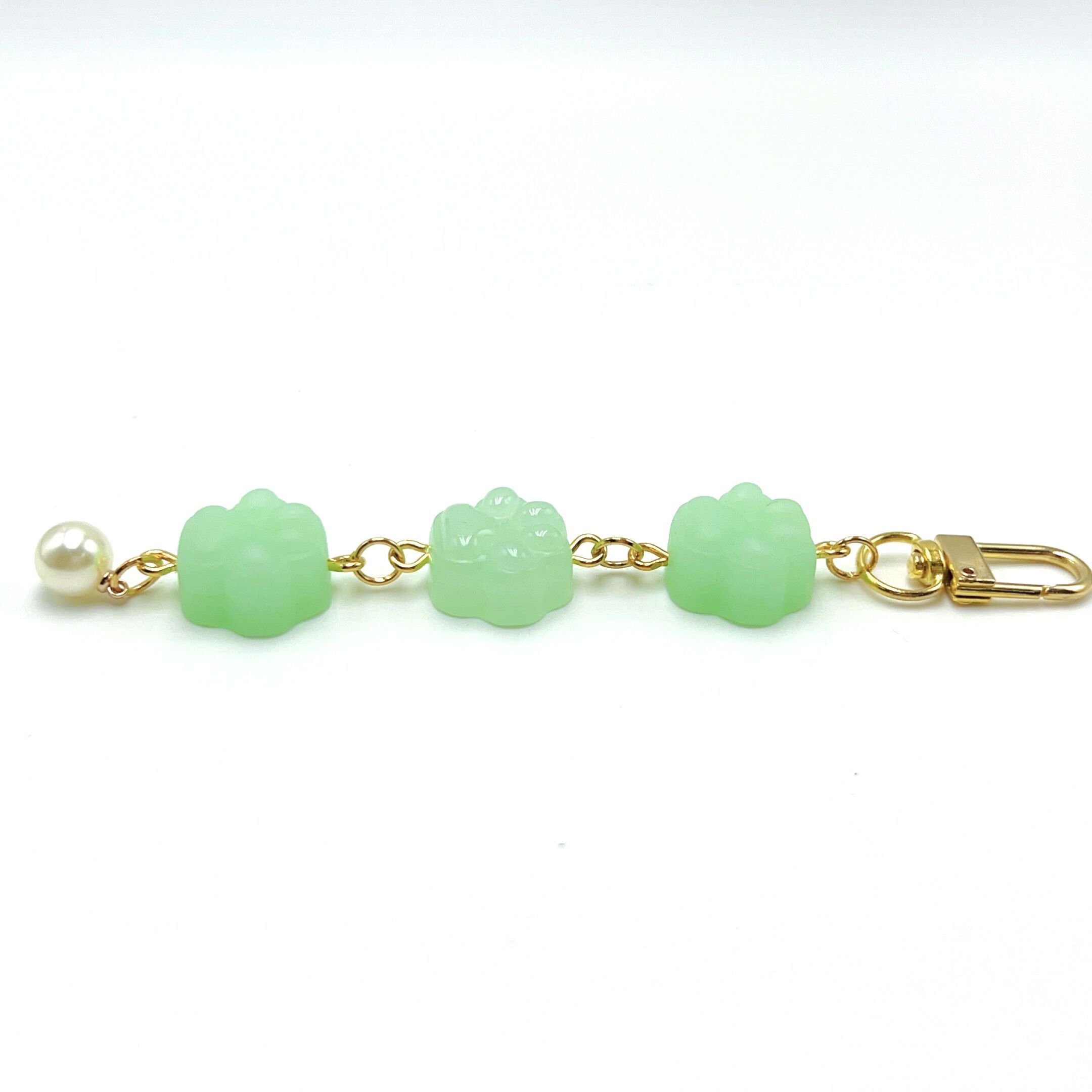 Cute Cat Paw Mini Keychain Resin Accessory for Women