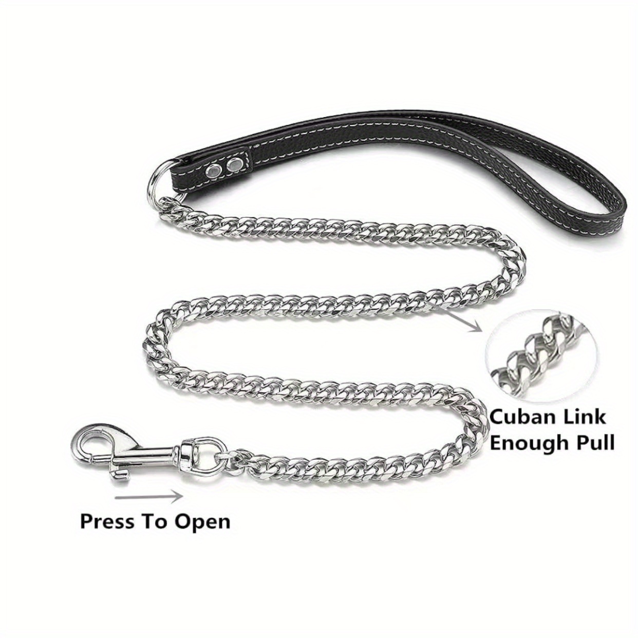 Chain dog leash outlet 6ft