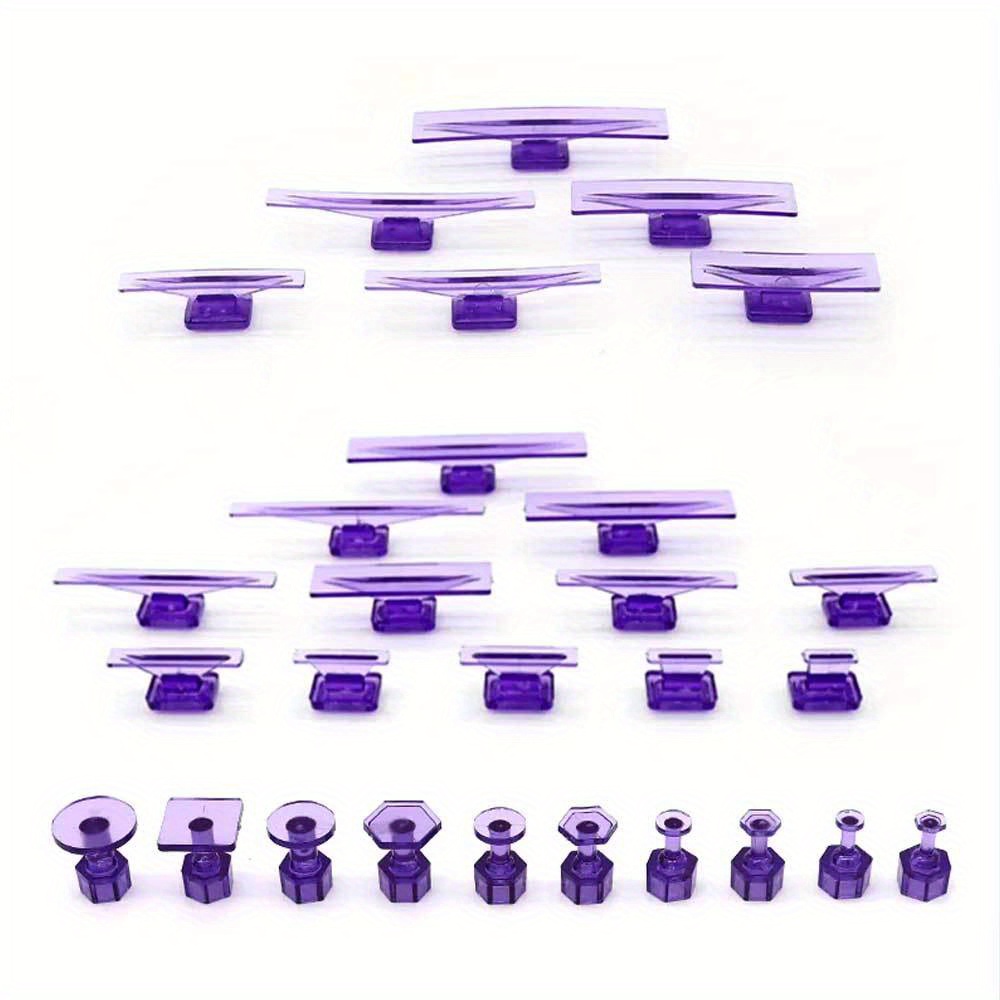 28pcs Dent Puller Set - Auto Unpainted Dent Repair Glue Tabs For Car Body Dent Removal