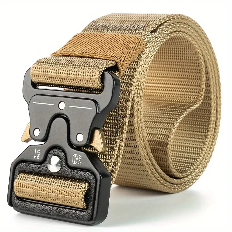 Cobra Buckle Tactical Belt For Men And Women Imitation Nylon - Temu