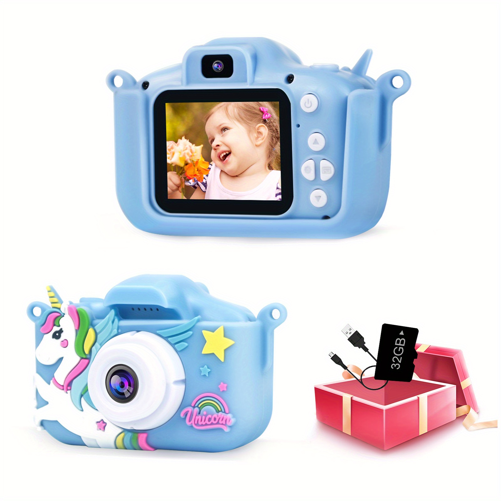 Cadeaux d'anniversaire pour les filles de 3 à 6 ans, appareil photo pour  les enfants, jouets pour 3 à 10 ans
