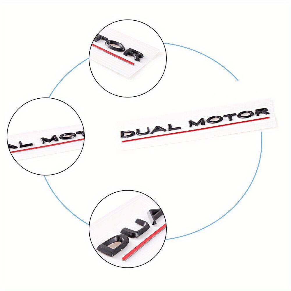 Dual Motor Emblem Buchstaben Abzeichen Aufkleber Kompatibel - Temu