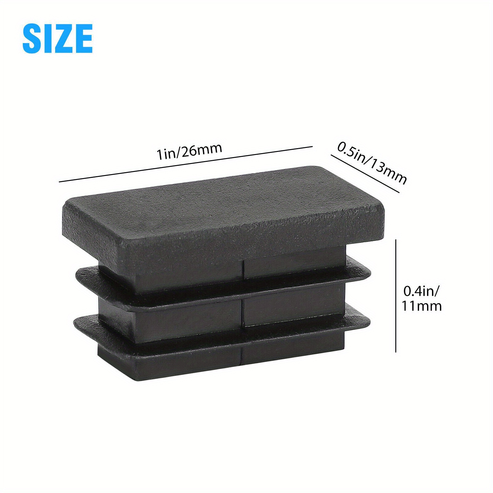 Square Plastic Hole Plugs Inserts Black End Metal - Temu Qatar