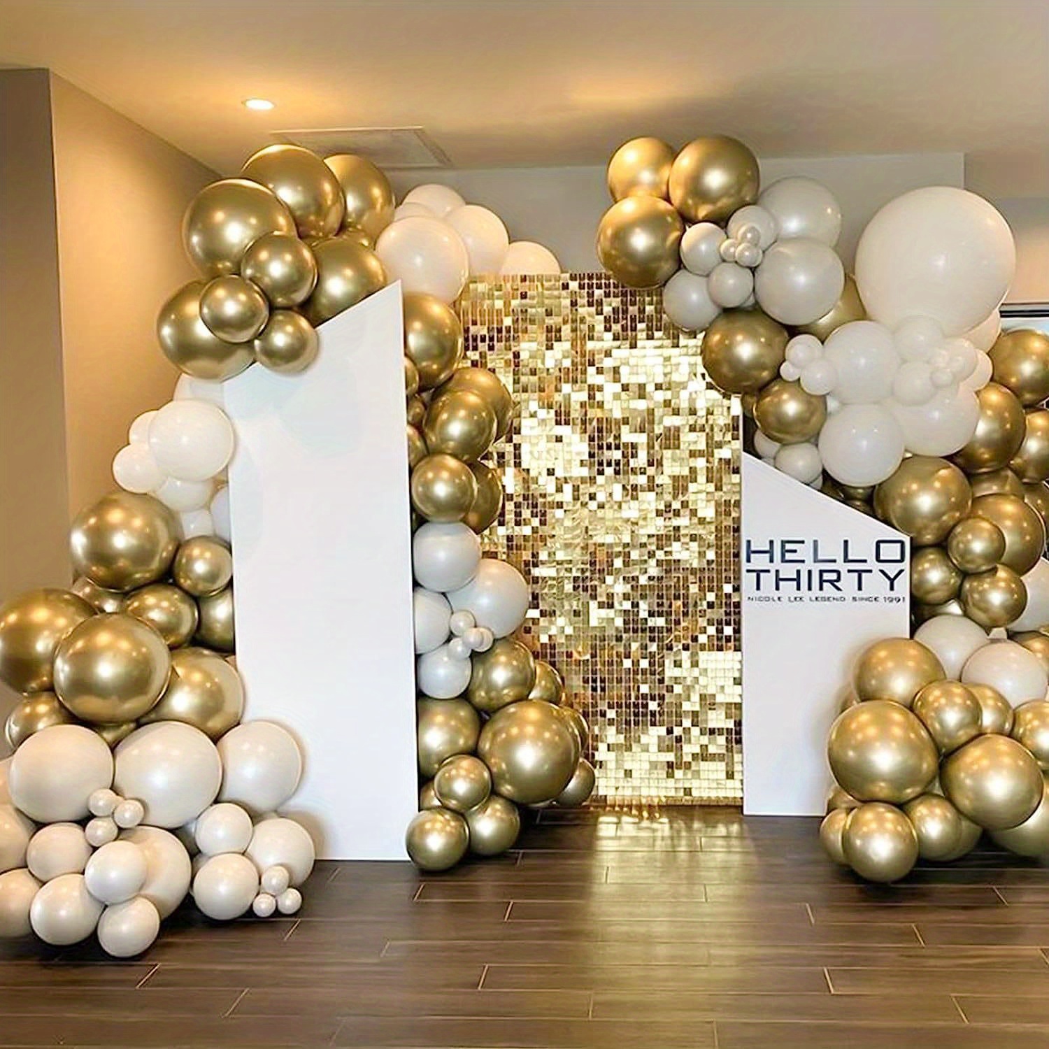 87 Piece Gold Balloon Kit 18 12 10 5 Inch Metallic Balloons Birthday ...