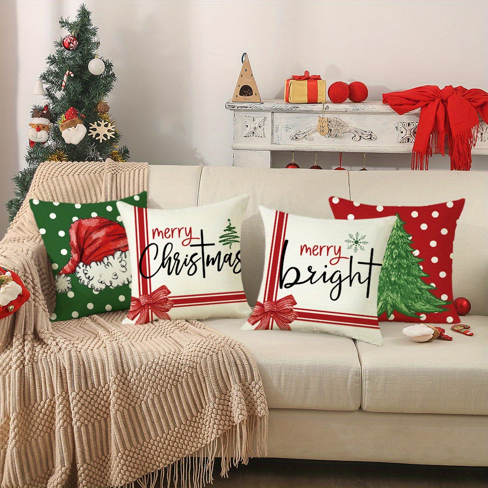 Christmas Pillow Covers 17.7x17.7 For Christmas Decorations - Temu