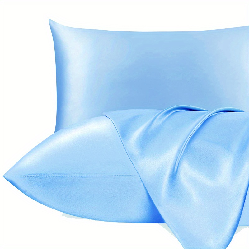 Satin Pillow Case Soft Pillow Cover Sleeping Silky Skin - Temu