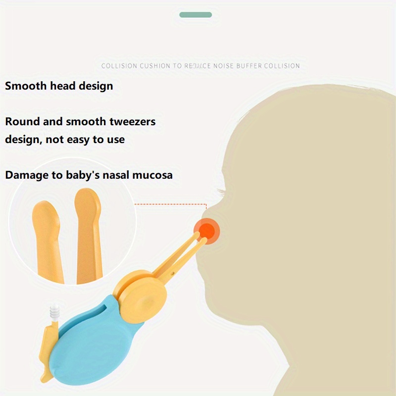 1Pc Baby Ear Nose Navel Plastic Clean Tweezer Infant Tweezers Pincet safety