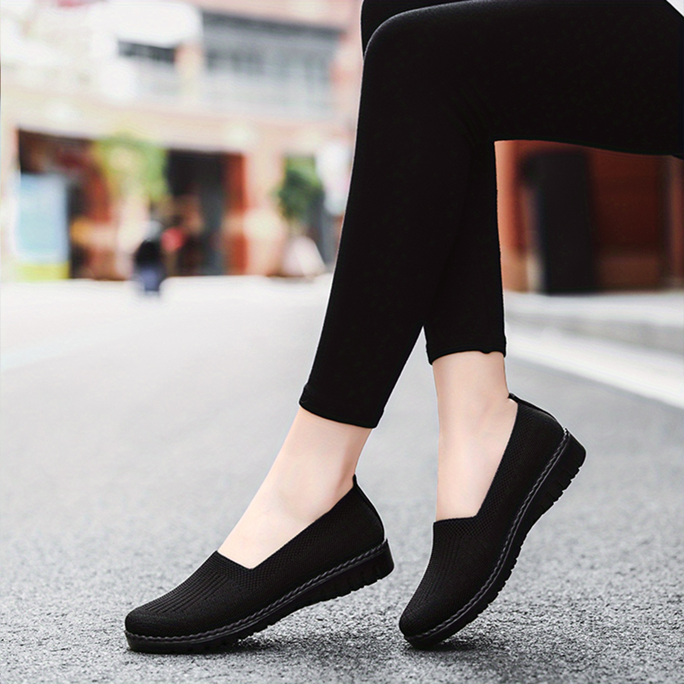  Zapatillas negras para mujer, zapatos planos unisex, zapatos de  vestir, zapatos deportivos, regalos para amigos, Negro - : Ropa, Zapatos y  Joyería