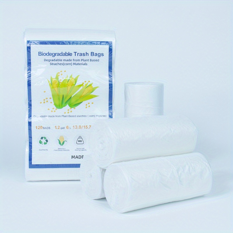 Clear Trash Bag UnScented Small Garbage Bags for Bathroom Can