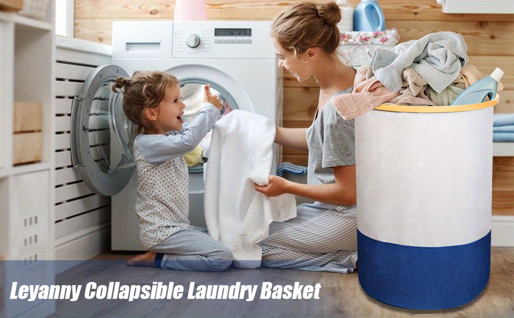 105l Collapsible Laundry Hamper With Lid Dirty Clothes Bin And