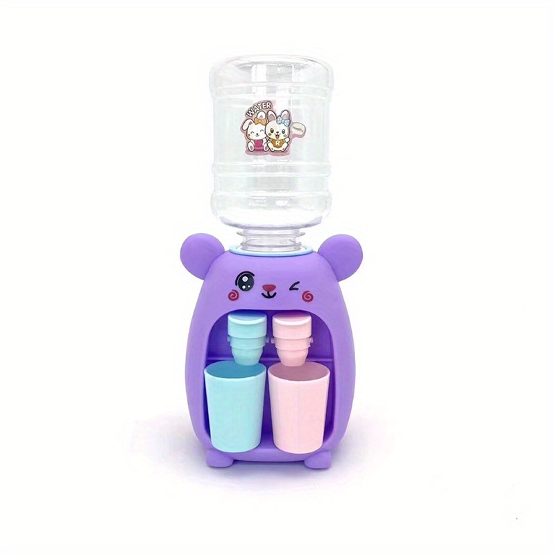 250ml Mini Water Dispenser For Children Kids Gift Cute Water Juice Milk  Drinking Fountain Simulation Cartoon Pig Kitchen Toy
