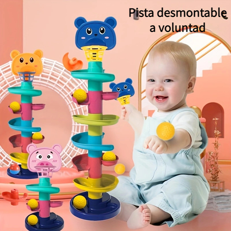 Juguete Bebé Con Bolas Rodante Y Torre Tobogán Para Niño