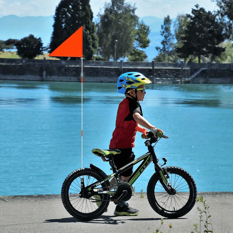 CH*[READY STOCK] Bike Safety Flag With Pole 7-Foot Adjustable Height