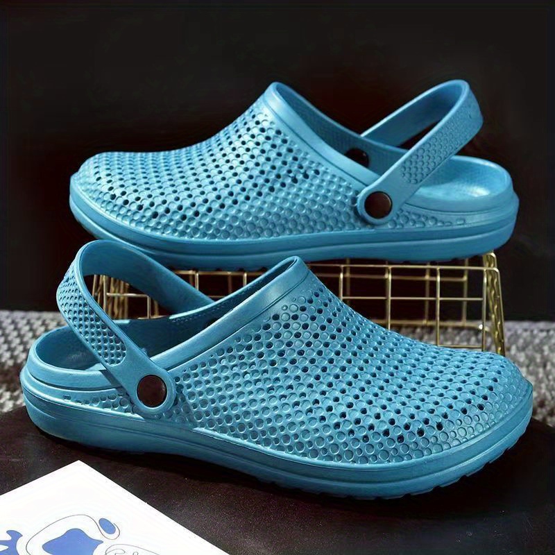 mens casual solid color slip sport sandals breathable - Temu display picture 2