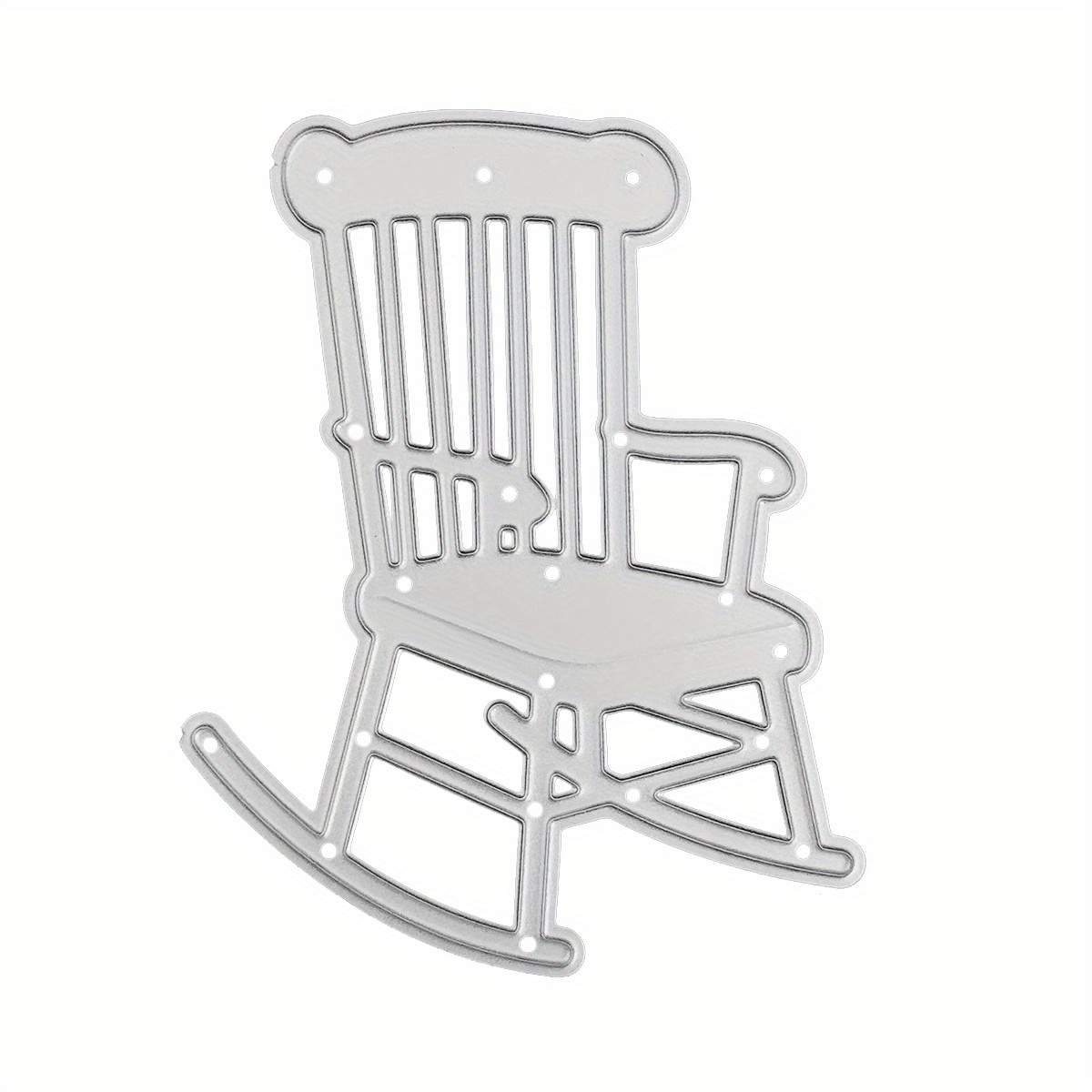 Rocking Chair Metal Cutting Dies For Scrapbooking, Embossing, , And Card Making
