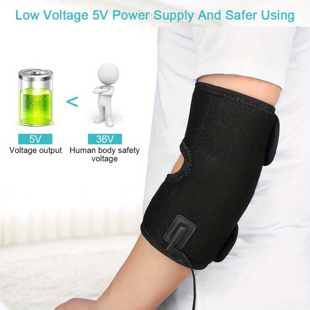 Heated Elbow Brace Hot/cold Therapy Wrap Sprained Elbows Temu