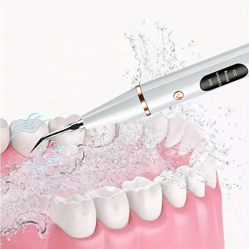 electric portable dental scaler 3 mode home ultrasonic calculus remover tooth cleaner teeth whitening oral hygiene kit details 5