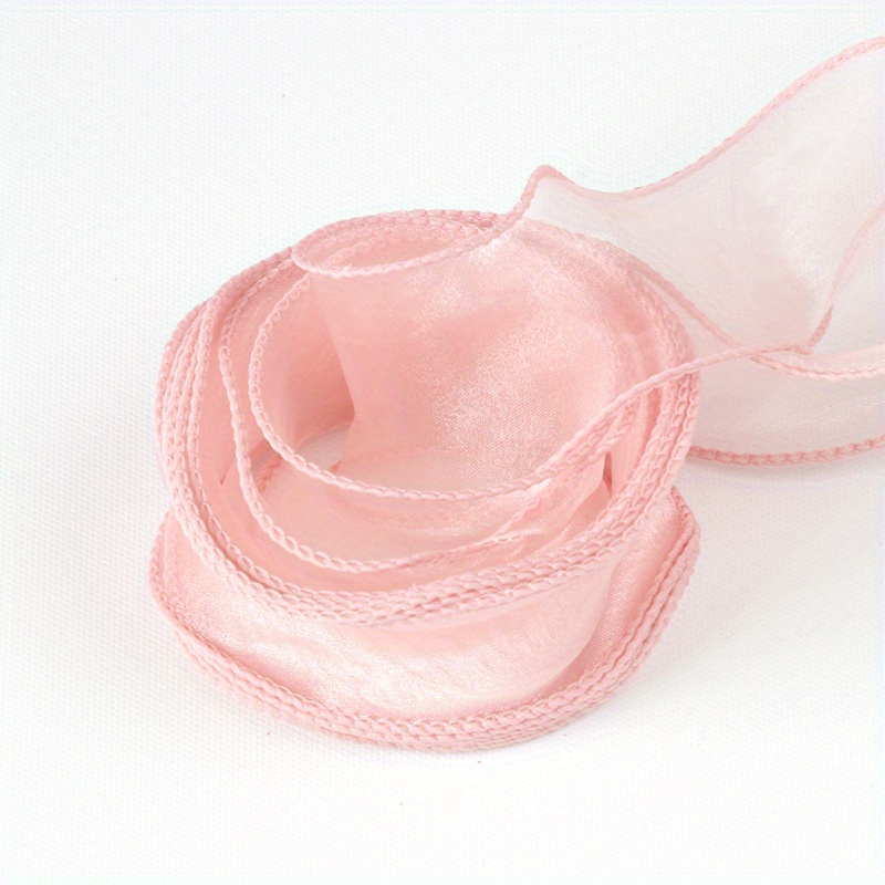 Cheap Crafts Clear Gift Wrapping Sheer Transparent Chiffon Thin Pink Ribbon  Chiffon Ribbon Organza Ribbon