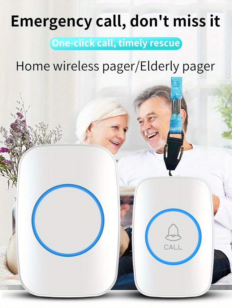 Caregiver Pager Wireless Call Button Nurse Alert System - Temu