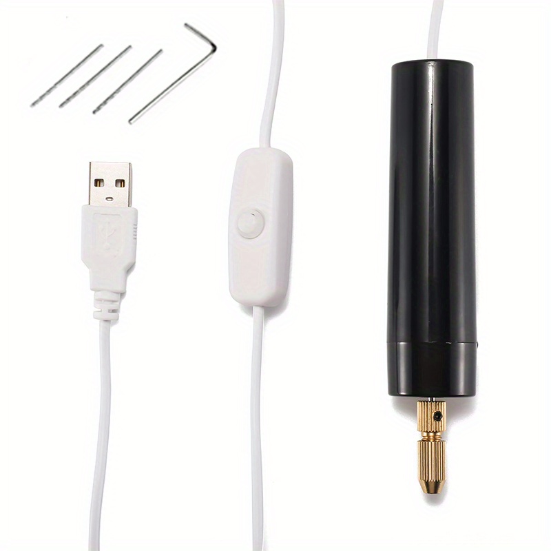 CMOOD-OEN VQL Mini Electric Drill For Jewelry Pearls Resin Aluminum  Portable Handheld Drill(0.7-1.2
