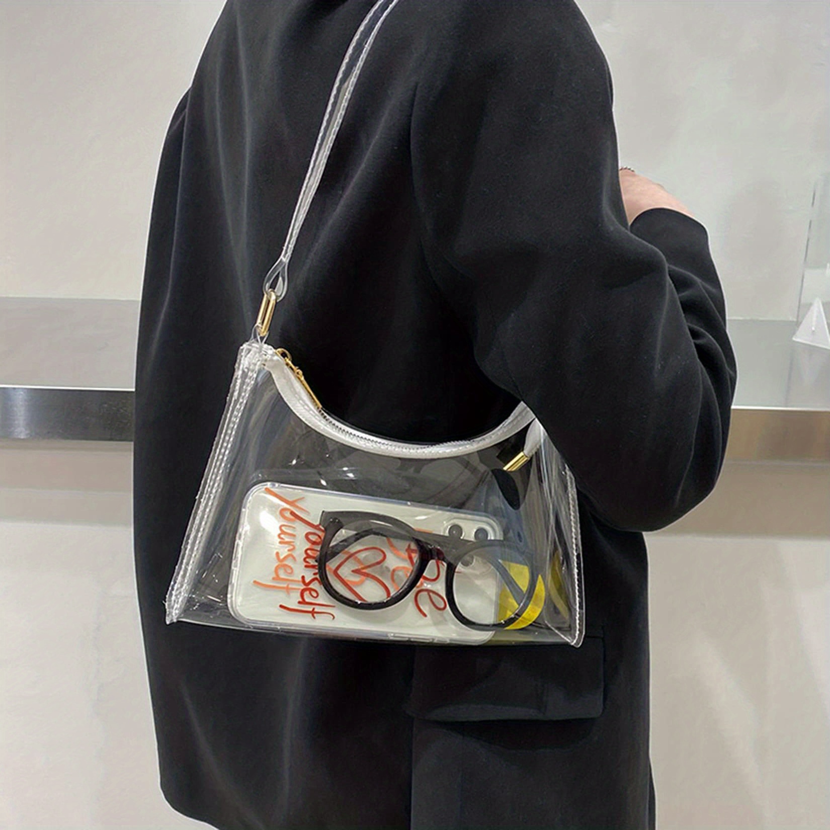 Clear Crossbody Bag Shoulder Handbag, Clear Purses For Women