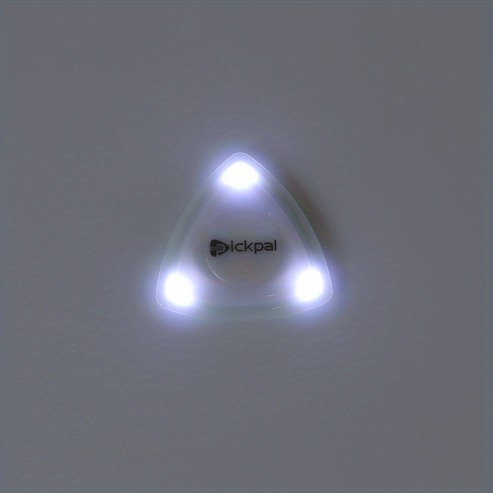   LED 発光ギターピック - 3 色のライトオプション付き木製エレキギターピック (ホワイト/グリーン) 詳細 4