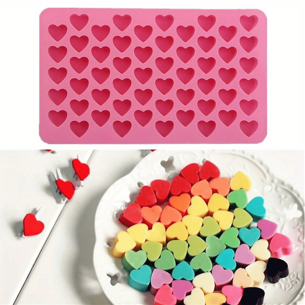Heart Shaped Silicone Mold 6 Holes Heart Silicone Candy Chocolate Baking  Mould
