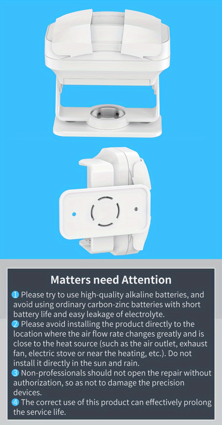 Motion Sensor Doorbell Business Entrance Alarm Elderly Care Temu