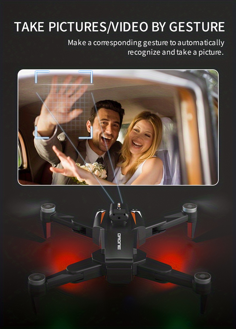 large obstacle avoidance drone hd dual cameras gps one key take off return app control auto return high low speed switching headless mode orbit flight gps owner tracking details 14