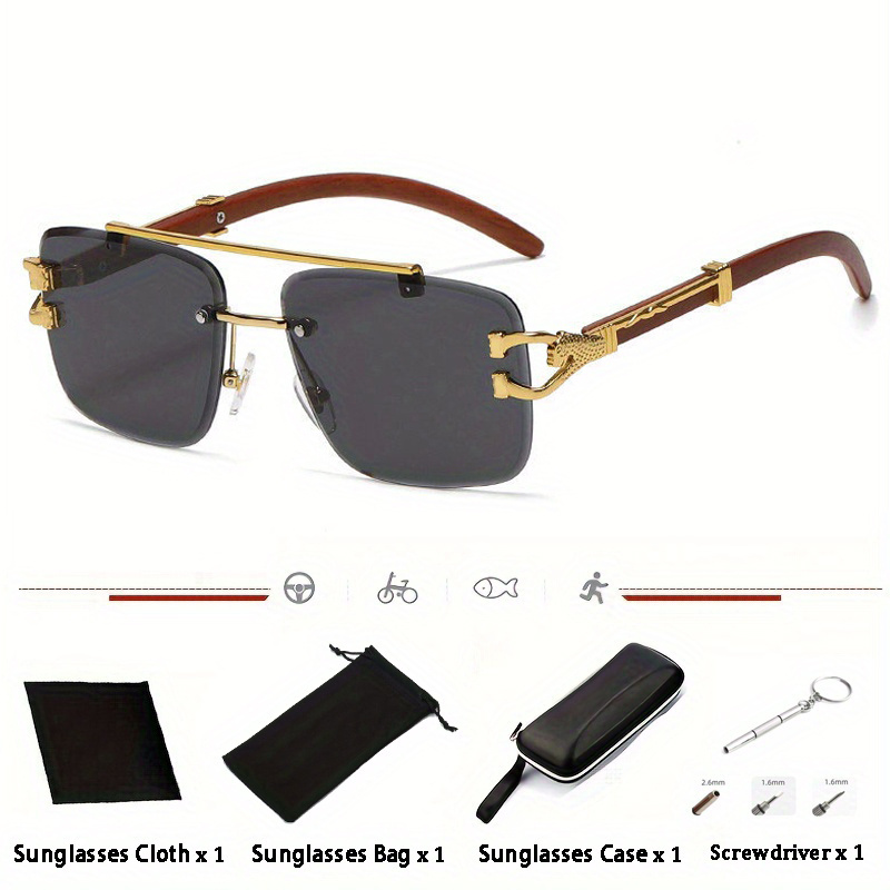 Retro Square Sunglasses Men Women Sun Glasses Men Travelling Eyewear, High-quality & Affordable