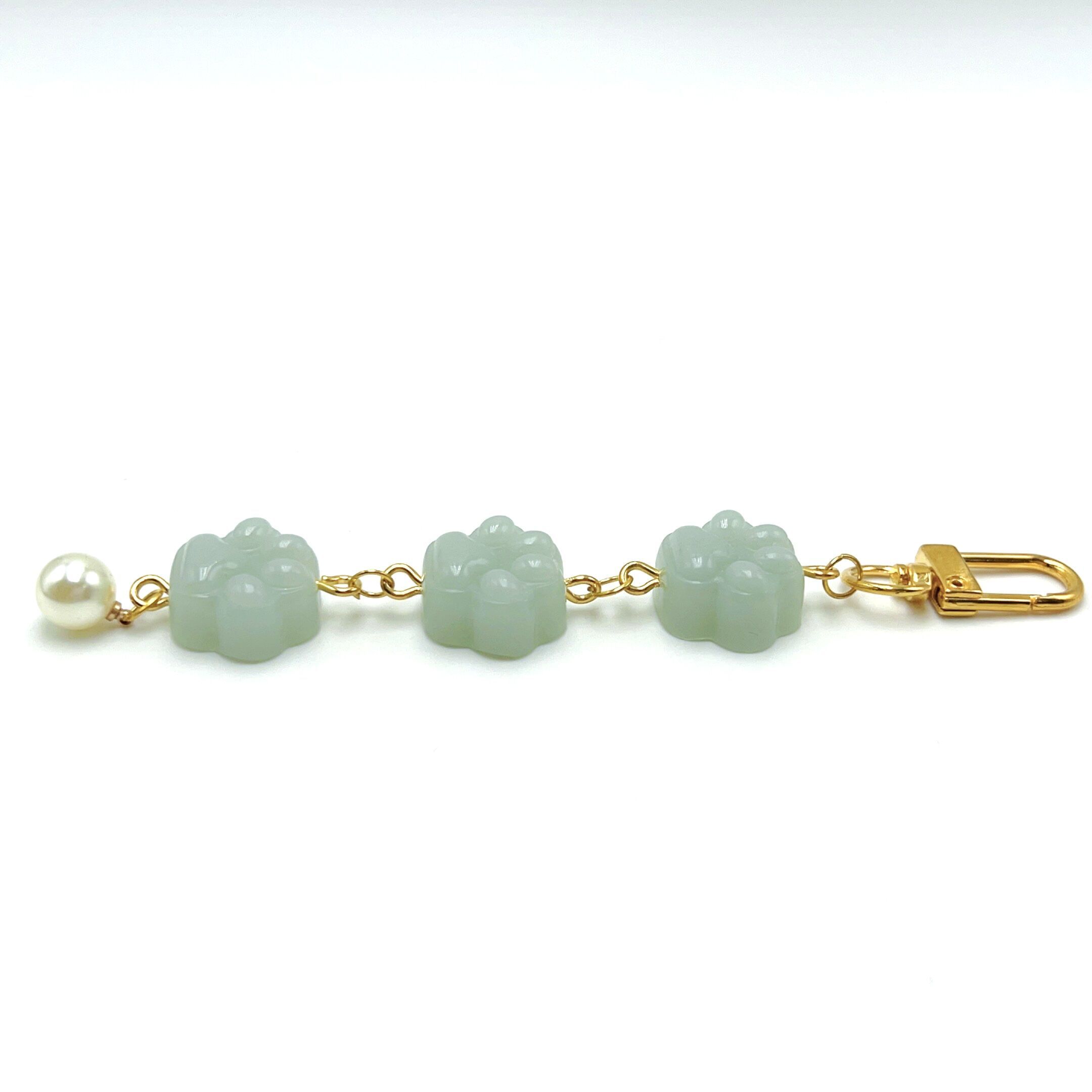 Cute Cat Paw Mini Keychain Resin Accessory for Women