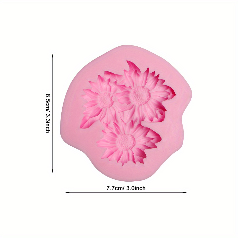 Sunflower Silicone Candle Mold Diy Flower Plaster Soap Wax Temu United