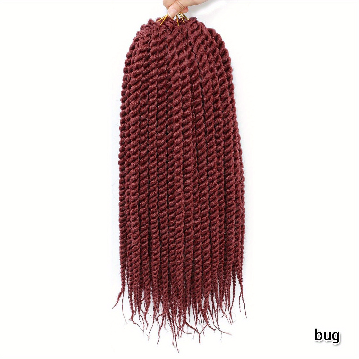 Needle Senegalese Twists - Burgundy (ready to ship) - UniqueBraidedWigs