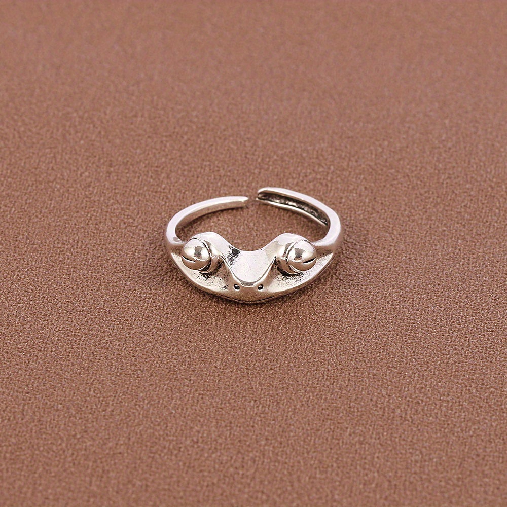 Men's Retro Frog Ring Adjustable