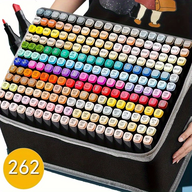 262/204/168/120/100/12 Colors Oily Art Marker Pen Set For Draw Double  Headed Based Markers Graffiti Manga School Art Supplies - AliExpress