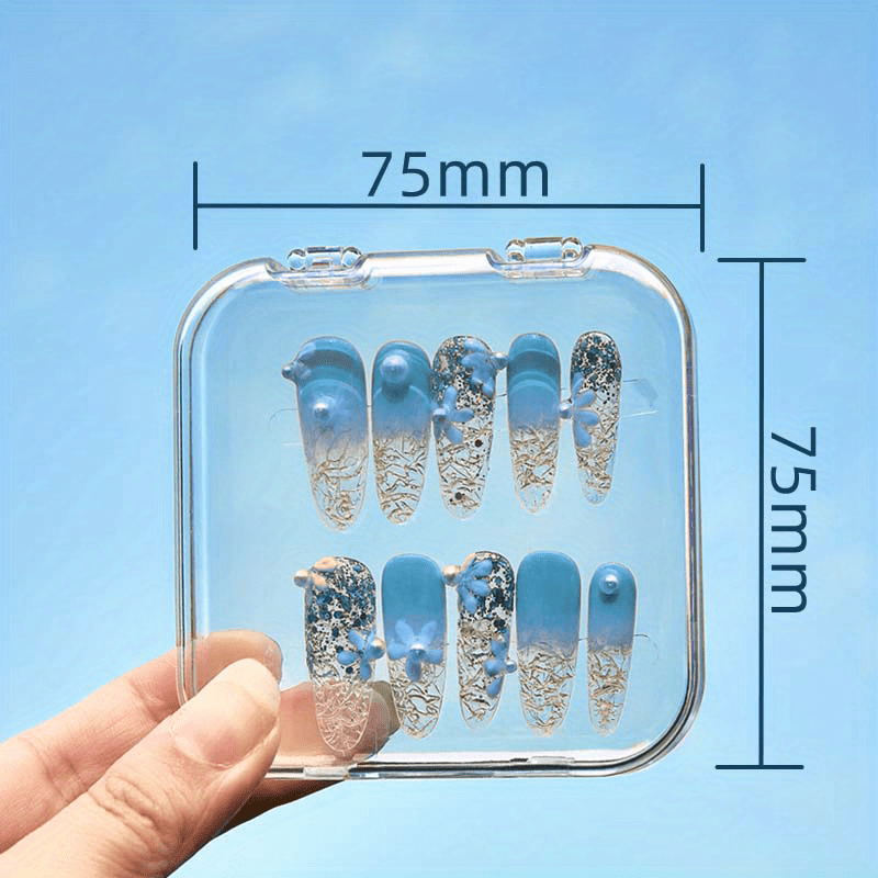 Press On Nail Organizer Clear Empty Press On Nail Storage Press On Nail  Packaging For Fake Nail Storage Nail Display Nail Salon Press On Nail  Supplies
