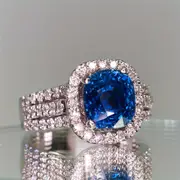 dinner ring wrist ring, new arrival refined blue square zircon lady wedding dinner ring wrist ring holiday style details 2