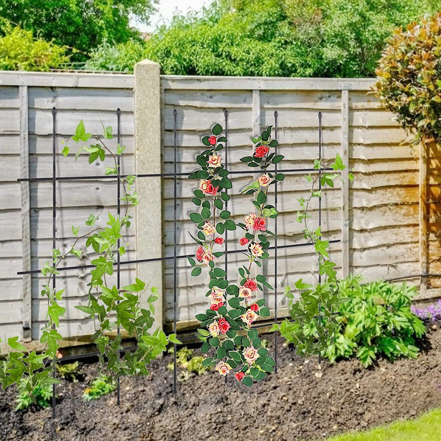 1 Set Garden Trellis Frame Plant Trellis Sticks Tomato Cages Plant