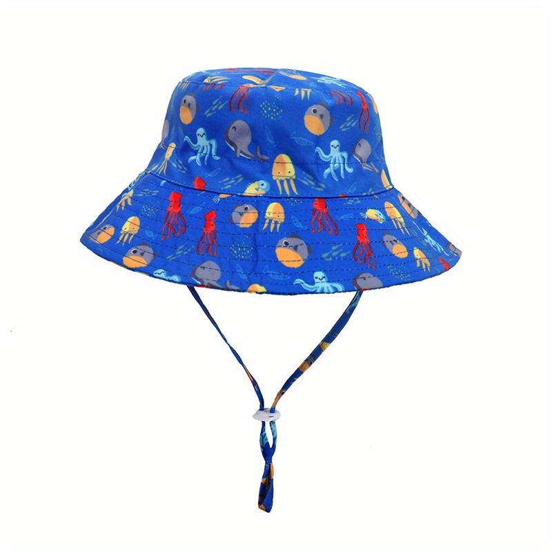 Super Hero Sun Hat, Beach Sun Cover, Kids, Bucket Hat, Children Sun Hat, Fishing Gear, Baby Sun Hat, Boys Sun Hat Chin Strap, Toddler, BHL05