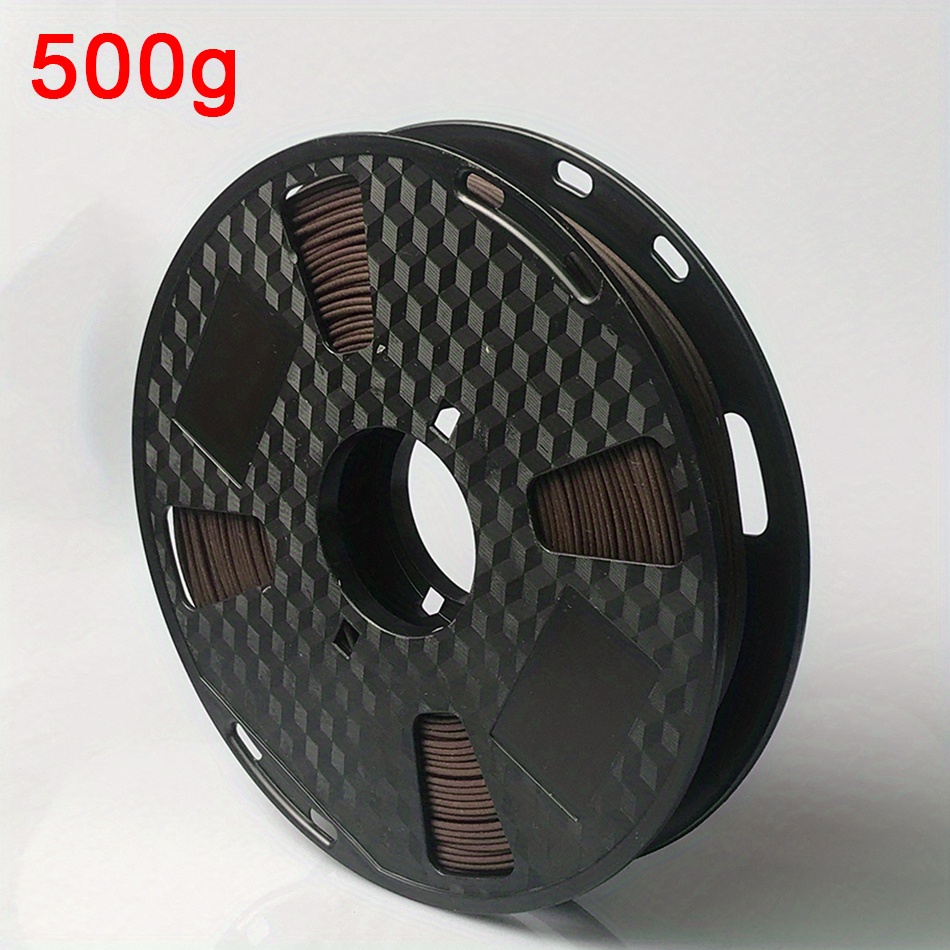 3D Print with Style - 500g Wood Filament PLA 3D Printer 1.75mm Dark Red  Light Wooden Color Filaments - No Bubbles!